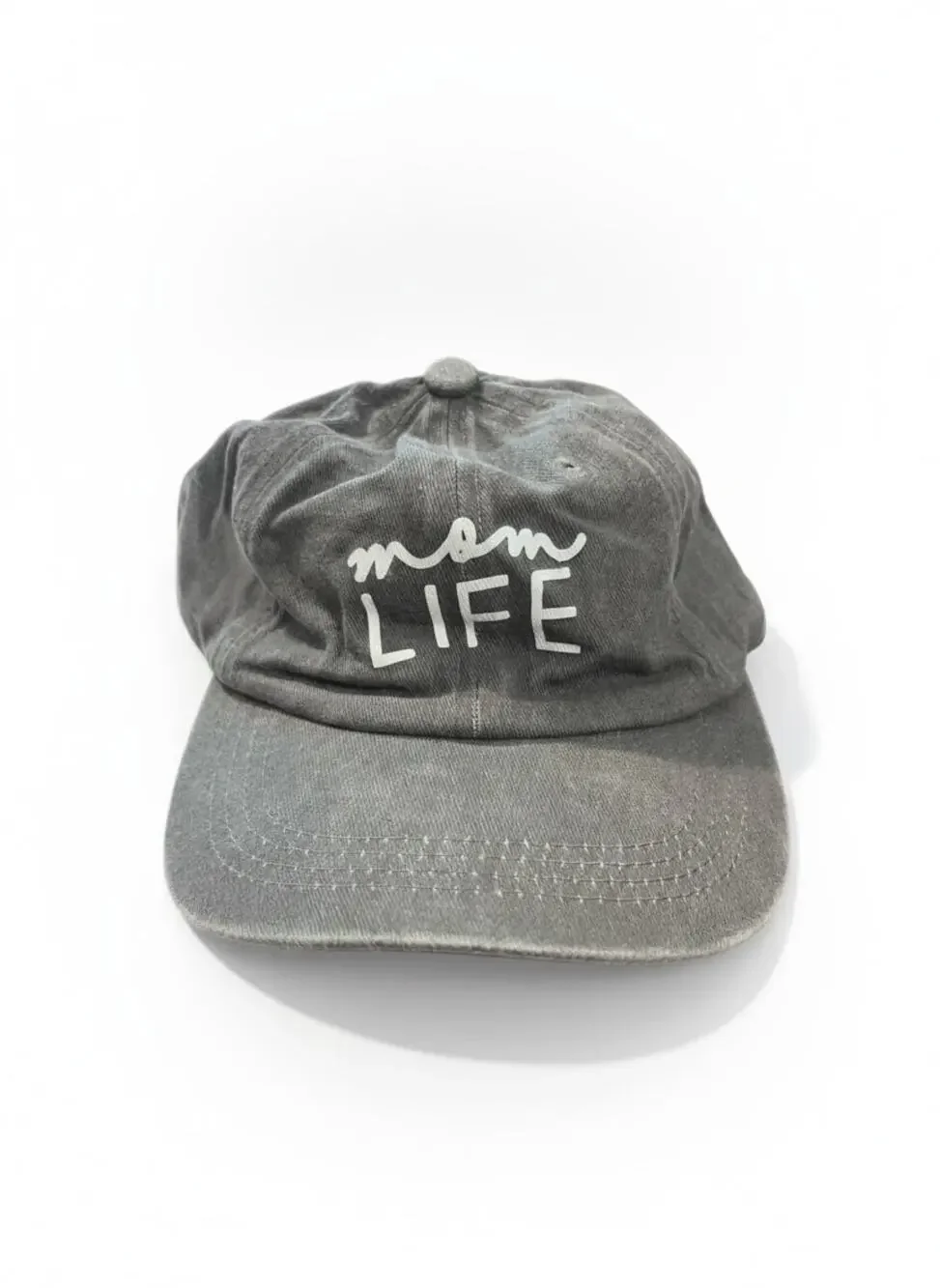 Mom Life Embroidered Baseball Cap Womens Adjustable Gray Dad Hat Casual
